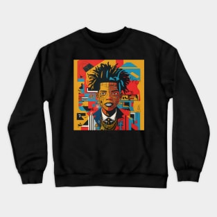 Jean Michel Basquiat, Graffiti Art Tribute, Street Art Crewneck Sweatshirt